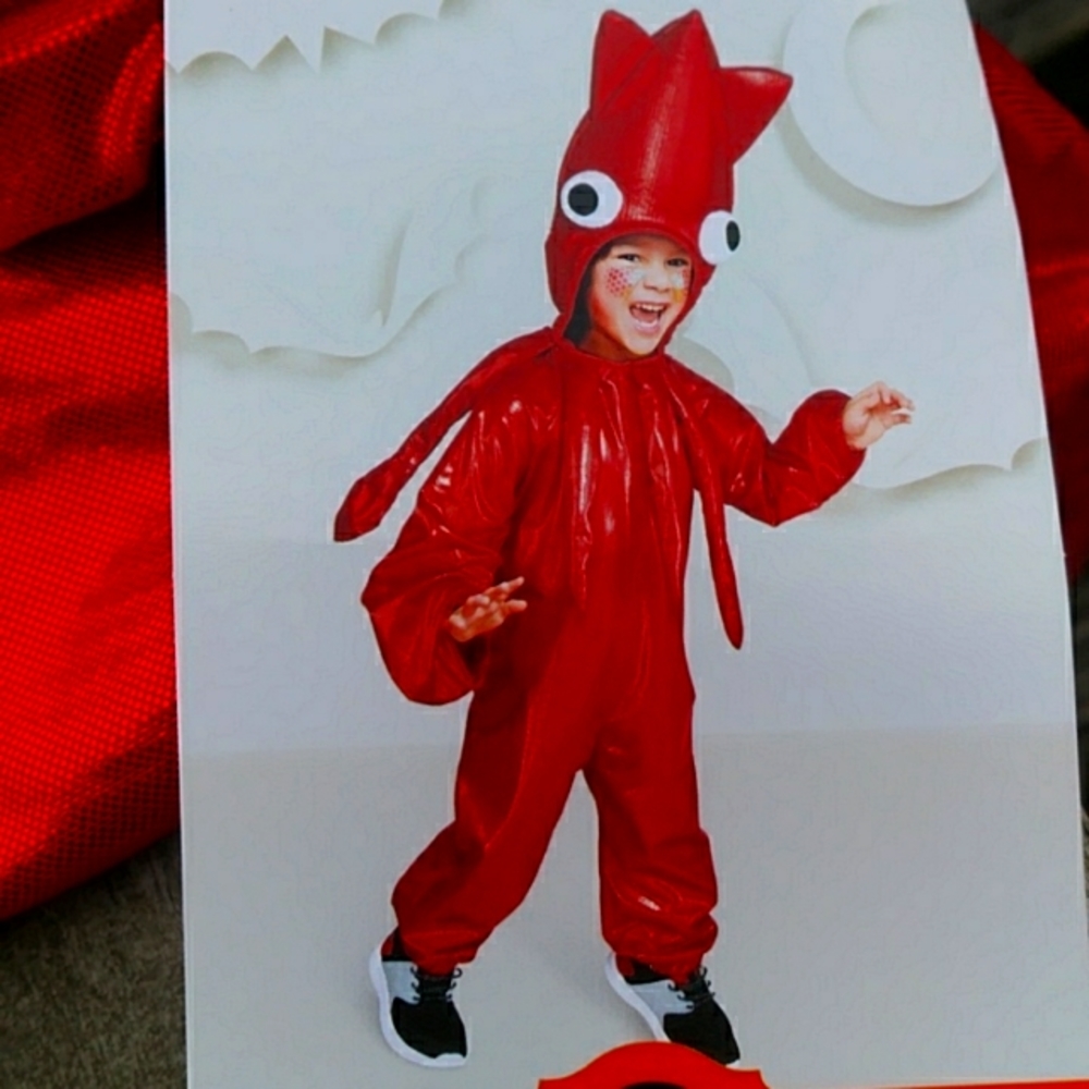 18 - 24 Month Red Squid Toddler Halloween Costume